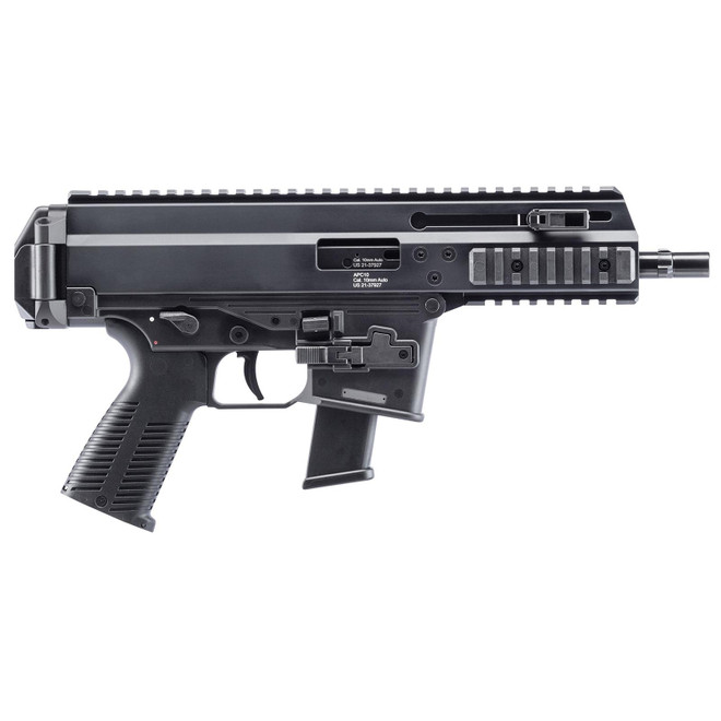 B&T Firearms 361300 APC Pro 10mm Auto 15+1 6.80" Black Steel Barrel, M-LOK Handguards, Black Hard Coat Anodized Aluminum Picatinny Rail Receiver, Black Polymer Grips