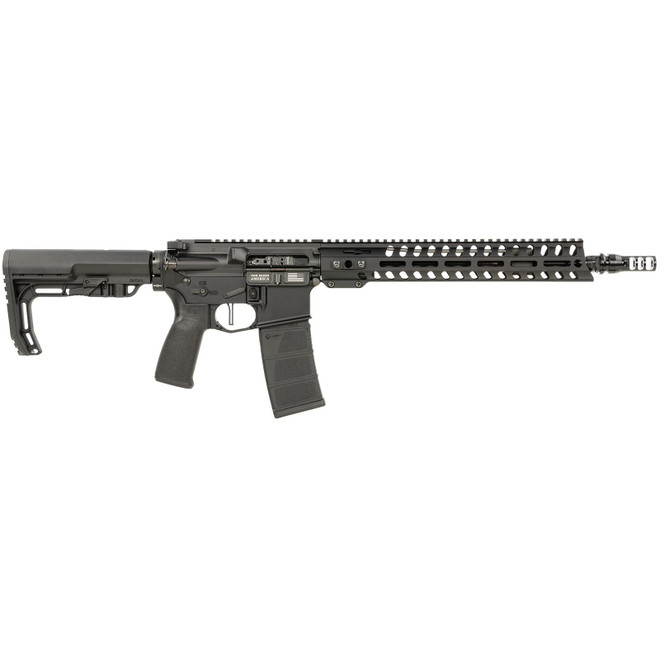 Patriot Ordnance Factory 02045 Minuteman 5.56x45mm NATO 30+1 13.75" Black Steel Threaded Barrel, Black Anodized Aluminum Receiver, 13" Renegade Rail Handguard