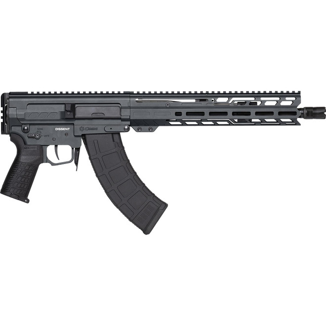 CMMG 86A8E0BSG Dissent MK47 7.62x39mm 30+1 12.50" Black Nitride Threaded Barrel, M-LOK Handguards, Sniper Gray Cerakote Aluminum Picatinny Rail Receiver