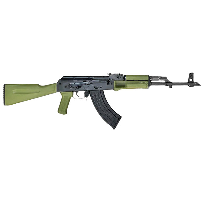 Riley Defense Inc RAK102G RAK 7.62x39mm 30+1 16.25" Black Nitride Threaded Barrel, Black Oxide Mil-Spec Receiver, Fixed Army Green Polymer, Stock OD Green Polymer Grip