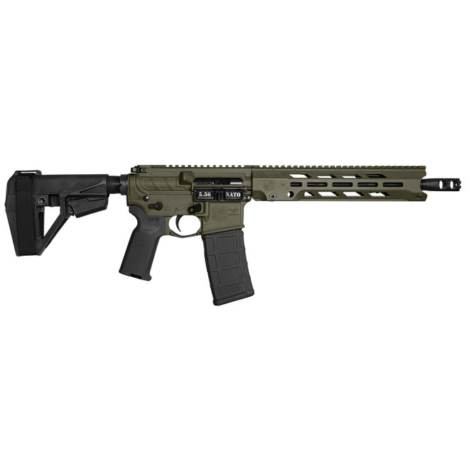 Diamondback DB1984K101 DB15 Obsidian 5.56 NATO 30+1 11.50" Black Nitride 11" M-LOK Handguard SBA5 Brace Magpul MOE K2 Grip