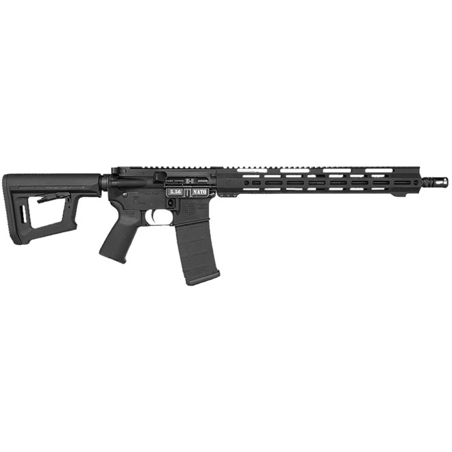 Diamondback DB1718K001 DB15 5.56 NATO 30+1 16" Black Nitride Threaded Barrel, Black Hardcoat Anodize Picatinny Rail Aluminum Receiver, Adjustable Black Synthetic Stock, Magpul MOE Grip