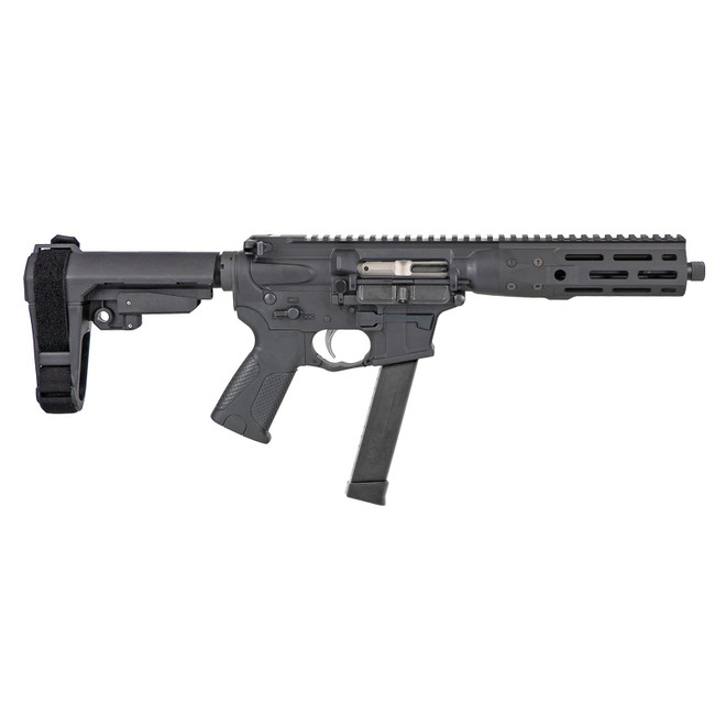 LWRC ICP9B8SBA3 IC-9 9mm Luger 8.50" 30+1 Black Nitride Threaded Barrel, Black Anodized Aluminum Picatinny Rail Receiver, SB Tactical SBA3 Brace, LWRC Ultra Combat Grip, Ambidextrous