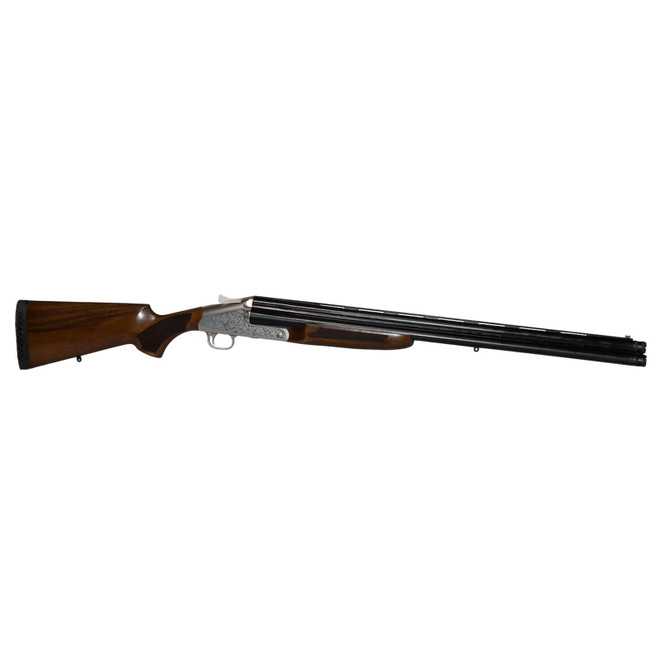 ATI ATIGKOF123B26 3B 12 Gauge 3.50" 3 Shot 26" Vent Rib Barrel, Engraved Silver Receiver, Fixed Wood Stock