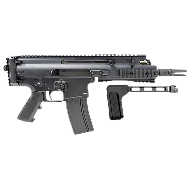 FN 38101882 SCAR 15P 5.56x45mm 30+1 7.50" Black Steel Barrel, Black Anodized Picatinny Rail Aluminum Receiver, SB Tactical Brace, Ambidextrous