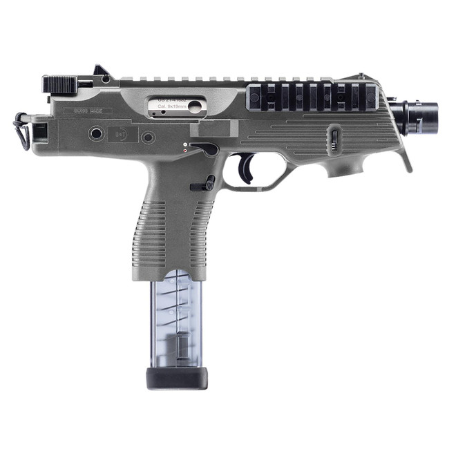 B&T Firearms BT-30105-N-US-SG TP 9mm Luger 25+1 5.10" Black Steel Barrel, Sniper Gray Cerakote Polymer Picatinny Rail Receiver, Ambidextrous