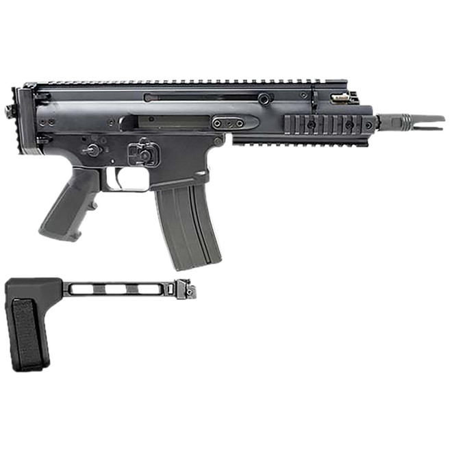 FN 38101886 SCAR 15P 300 Blackout 30+1 7.50" Black Picatinny Rail Aluminum Receiver SB Tactical Brace