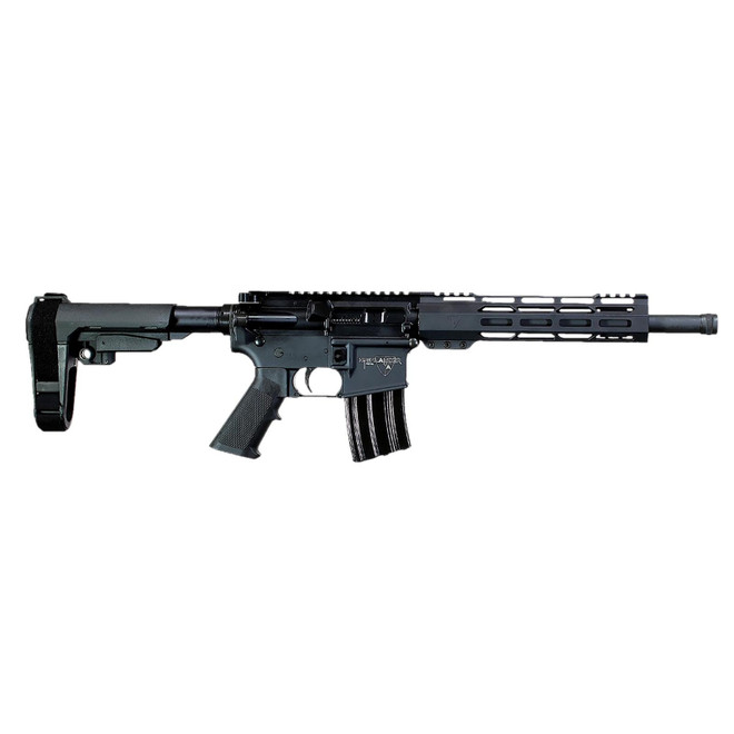 Alexander Arms PHI50ST Highlander 50 Beowulf 7+1 12" Black Fluted Threaded Barrel, Black Anodized Picatinny Rail Receiver, SB Tactical SBA3 Brace, Black Ergo Grip