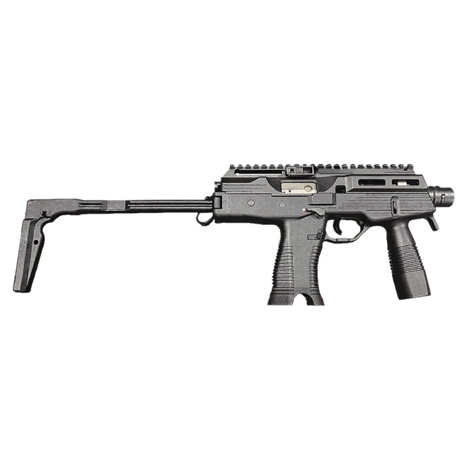 B&T Firearms BTTP9PROUSPISTOL9mm Luger 30+1 5.10" Black Hardcoat Anodize Polymer Receiver w/ Picatinny Rail, M-LOK Handguard, Black Grip Ambidextrous,