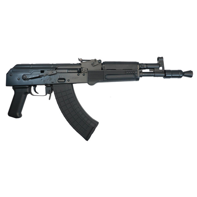 Pioneer Arms AK0031FTP Hellpup 7.62x39mm 30+1 11.73" Black Threaded Barrel, Polymer Handguard, Black Polymer Grip, Side Mounted Optics Rail