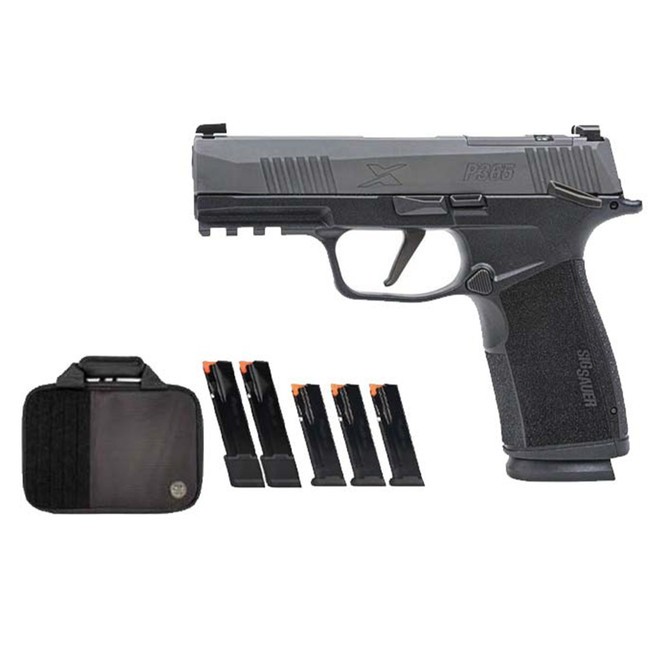 Sig Sauer P365 XMACRO 9mm 3.7" Barrel 17+1 (3), 21+1(2) Rounds Plus Savior Bag Manual Safety Tac Pro Grey