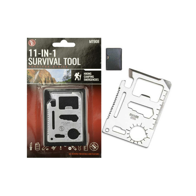 SE 11-Function Stainless Steel Survival Pocket Tool
