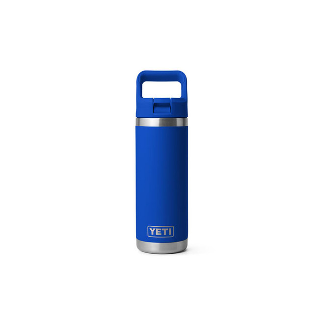 YETI Rambler 18 oz Water Bottle with Straw Cap Royal Blue