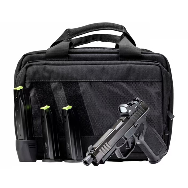 Rost Martin RM1F Tactical 9mm Pistol 4.5" Barrel 24+1 Round Striker-Fired Threaded Barrel Optics-Ready Crimson Trace 3 MOA Optic
