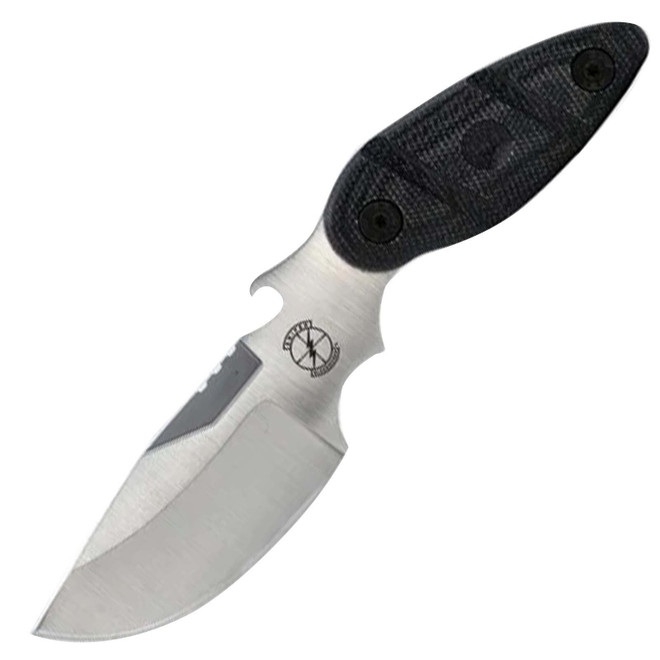 Sniper Bladeworks Skinner 4.3" Fixed Blade Black Micarta/Satin