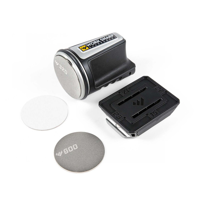 Work Sharp Rolling Knife Sharpener with 3 Abrasive Discs