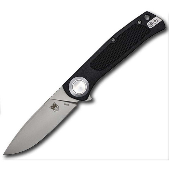 CobraTec EDC Scout Button Lock Folding Knife Black Grivory