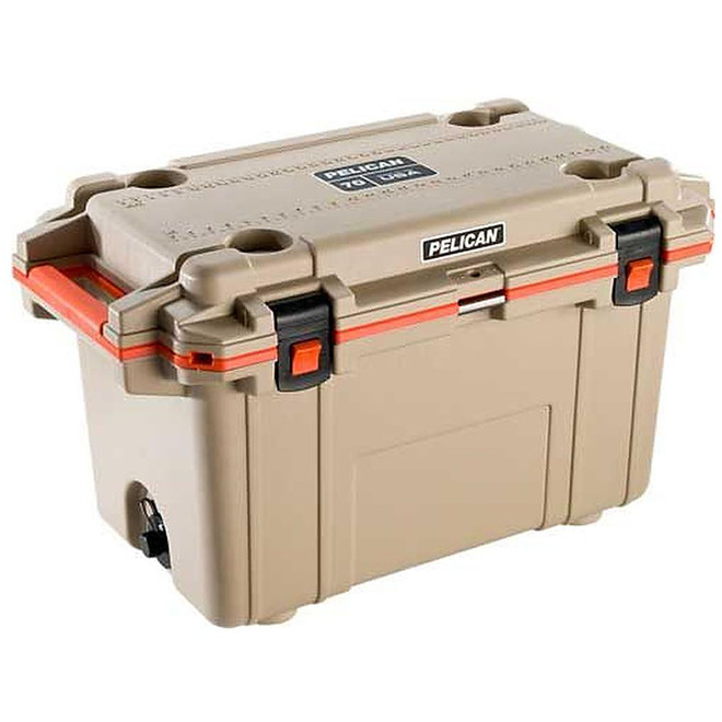 Pelican Cooler Im 70 Quart Elite Tan/Orange