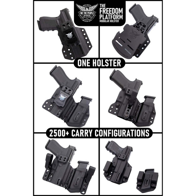 We The People Freedom Holster Platform Platinum Glock 43/43X Black