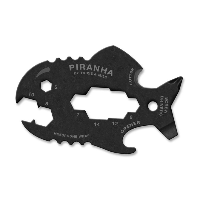 Lucky Jack Piranha 12-in-1 Fisherman's Multi-Tool Black
