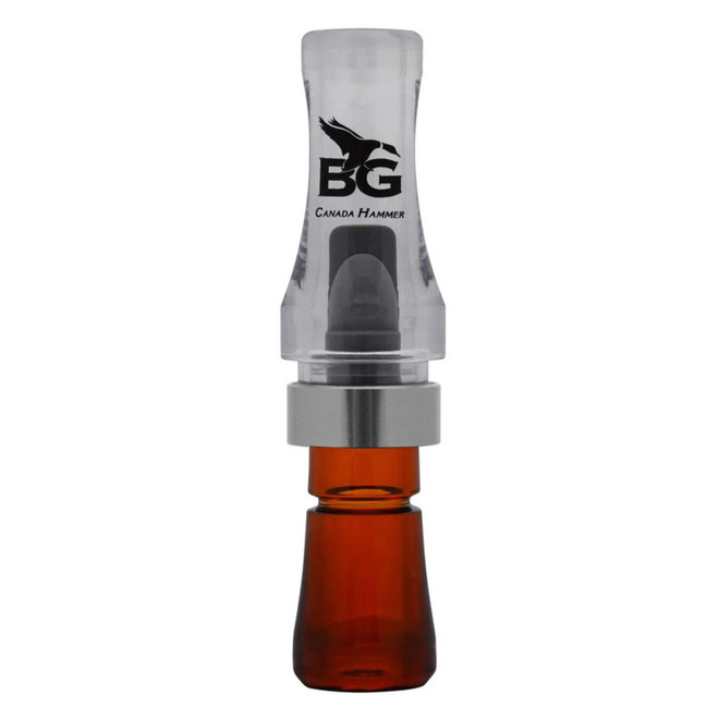 Buck Gardner Canada Hammer Polycarbonate Goose Call Clear/Bourbon