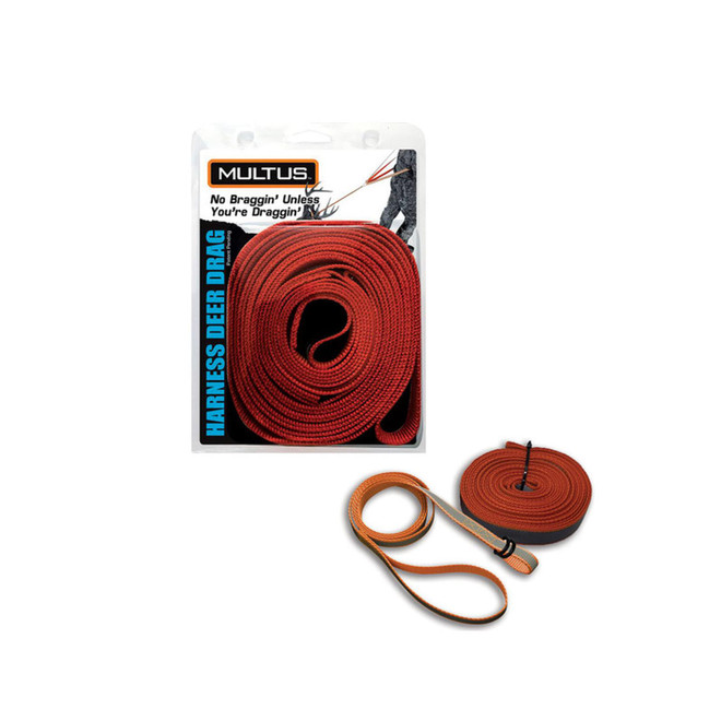 MULTUS Harness Deer Drag Reflective Orange 400 lb Capacity
