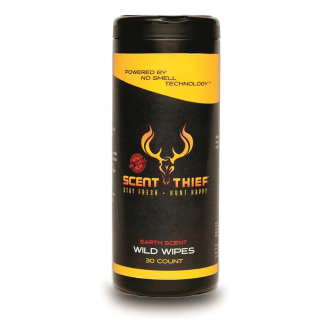 Scent Thief Wild Wipes Earth Scent Odor Control Wipes 30 Count
