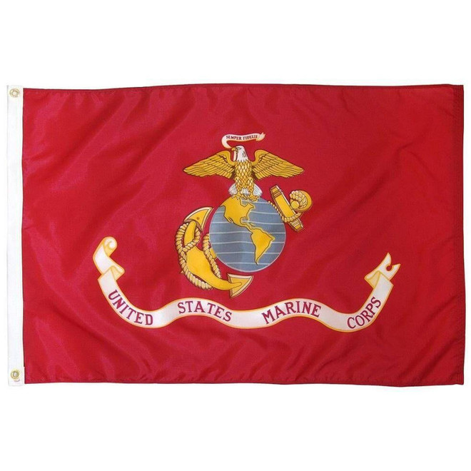 Heartland Flags U.S. Marine Corps Nylon Flag 3 x 5 ft