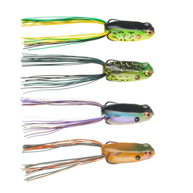 BOOYAH Poppin' Pad Crasher Jr. Frog 2 in 3/8 oz Mayhem 4-Pack