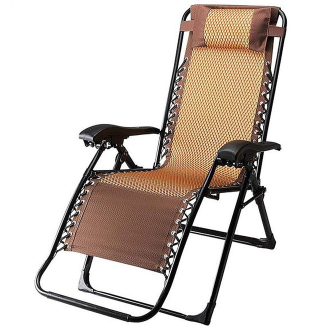 World Famous Sports Zero Gravity Lounge Chair One Size Bronze Brown
