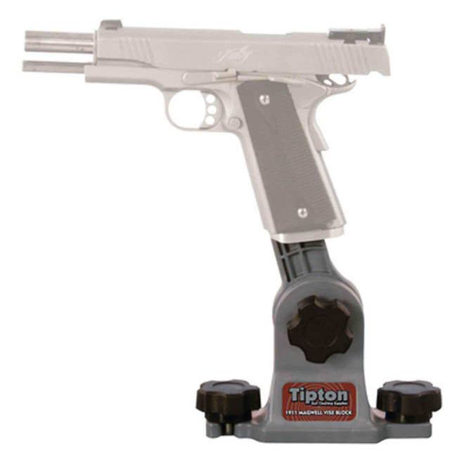 Tipton 1911 Magazine Well Vise Block Adjustable Polymer Grey, 558080