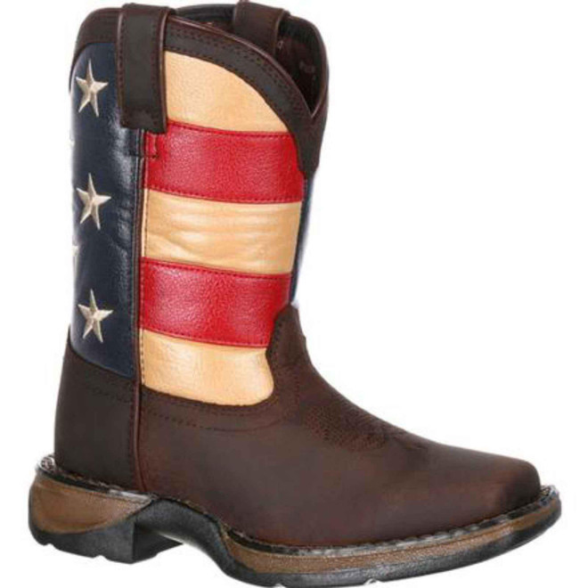 Durango Lil'Rebel Little Kids' Flag Western Boot DBT0159