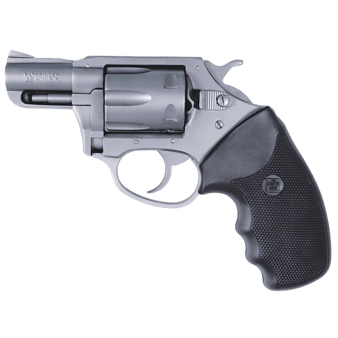 Charter Arms Pathfinder 22 Mag 2" 6rd Black Rubber Grip Stainless Steel