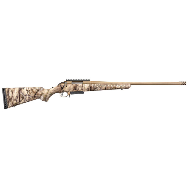 Ruger American Rifle .450 Bushmaster 22" GoWild IM Brush Camo Bronze Cerakote