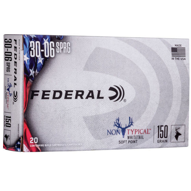 Federal 3006DT150 NonTypical 3006 Springfield 150 GR NonTypical Soft Point SP 20 Box