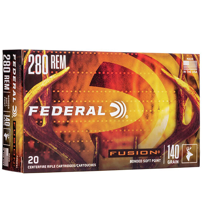 Federal F280FS1 Fusion Rifle 280 Remington 140 GR Fusion Soft Point 20 Box