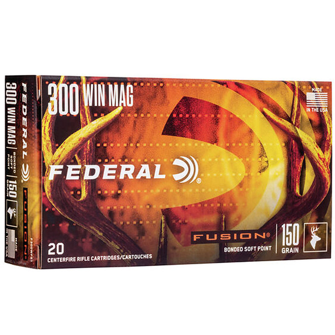 Federal F300WFS1 Fusion 300 Win Mag 150 GR Fusion Soft Point 20 Box