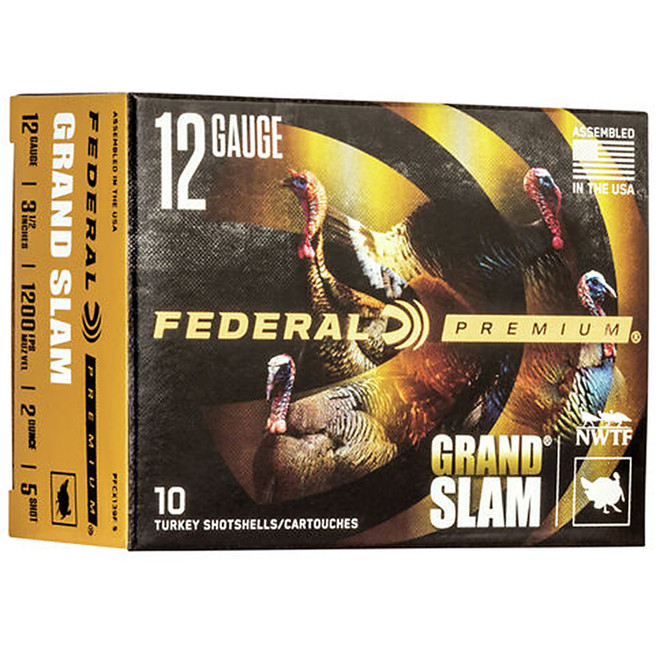 Federal PFCX139F5 Premium Grand Slam 12 Gauge 3.5 2 oz 5 Shot 10 Rds.