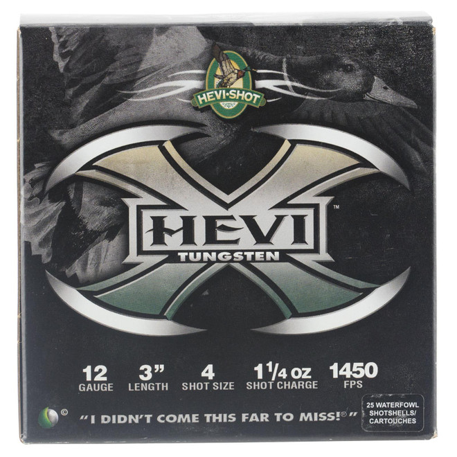 Hevishot 50304 HeviX 12 Gauge 3 1 14 oz 4 Shot 25 Box