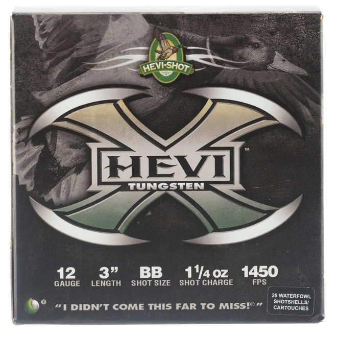 Hevishot 50308 HeviX 12 Gauge 3 1 14 oz BB Shot 25 Box