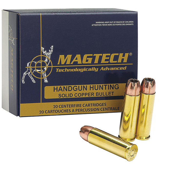 Magtech 500A Sport Shooting Pistol Revolver Cartridges 500 Smith Wesson Magnum 400 GR SemiJacketed Soft Point 20 Box