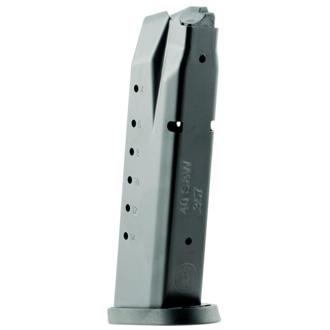 Smith & Wesson 194390000 M&P 40 S&W/357 Sig 15 Round Steel Black Finish Magazine