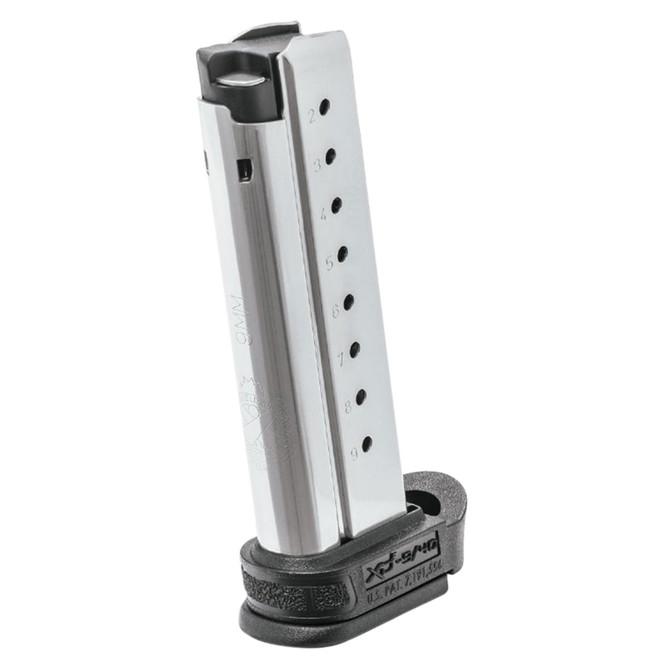 Springfield Armory XDE09091 XD-E 9mm Luger 9 rd w/Extended Sleeve XD-E Stainless Finish Magazine