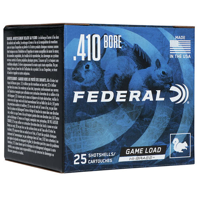 Federal H41275 Game-Shok Upland 410 Gauge 2.5" 1/2 oz 7.5 Shot 25 Box