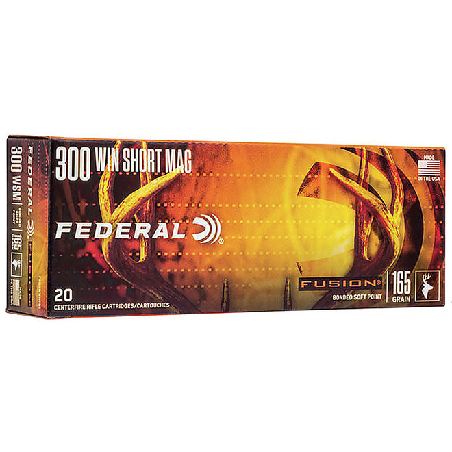 Federal Premium 300 WSM 165 gr SP Fusion Box of 20