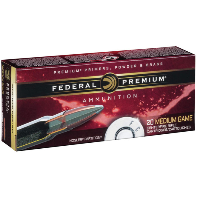 Federal Premium Ammunition 270 Winchester 150 Grain Nosler Partition Box of 20
