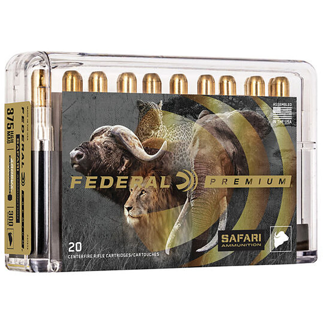 Federal Premium Cape-Shok Ammunition 375 H&H Magnum 300 Grain Trophy Bonded Sledgehammer