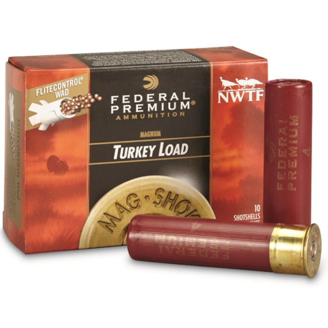 Federal Premium Mag-Shok Turkey Ammunition 12 Gauge 3" 2 oz #4 Copper Plated Shot High Velocity