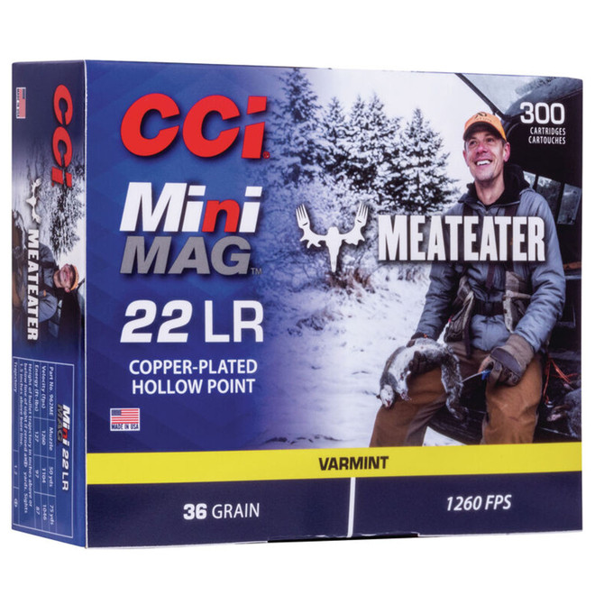 CCI Mini-Mag HV 22 LR Troy Landry Special Edition 36 Grain Plated LHP 300 Rounds
