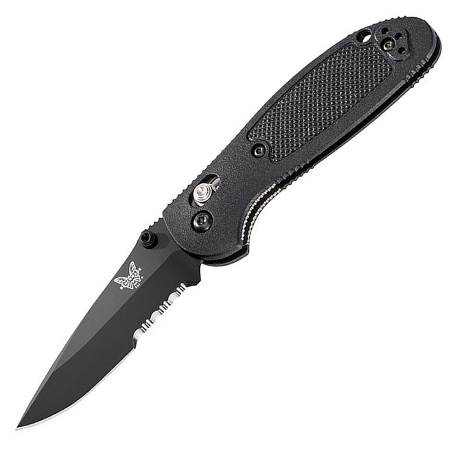 Benchmade 556BK-S30V Mini-Griptilian Folding Knife 2.91" Serrated Blade